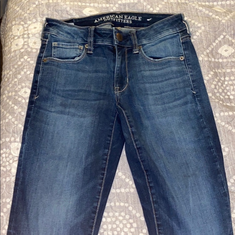 American Eagle Dark Blue Jeggings 🦋